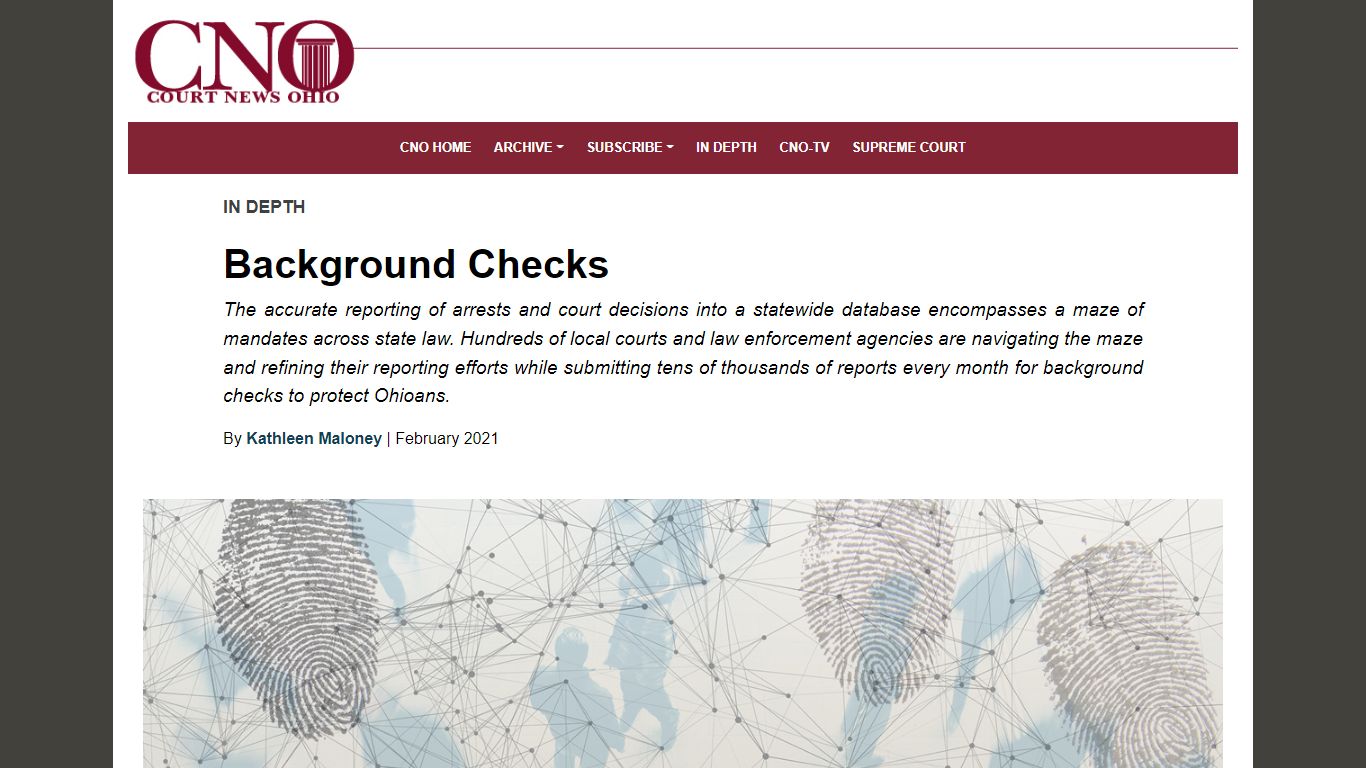 Background Checks - Court News Ohio
